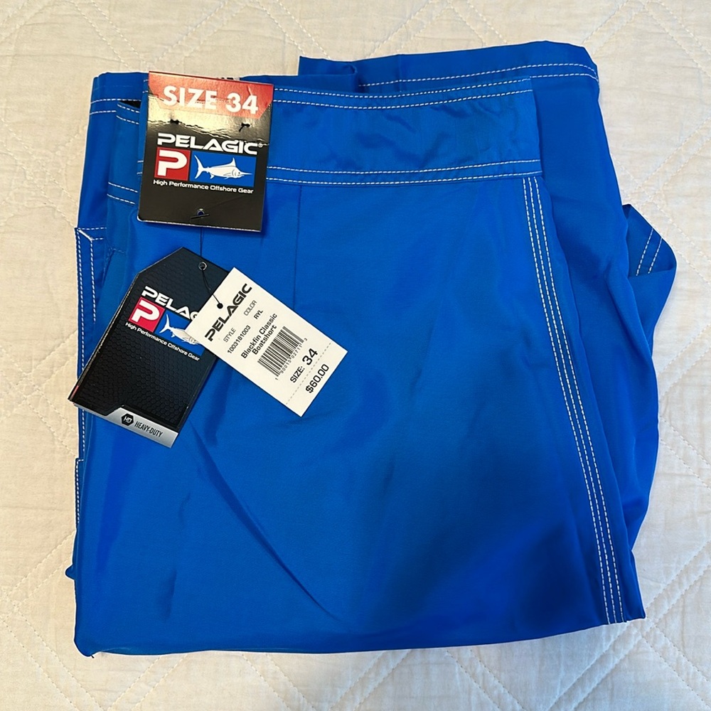NWT Pelagic Blackfin Fishing Boardshorts Mens size 34